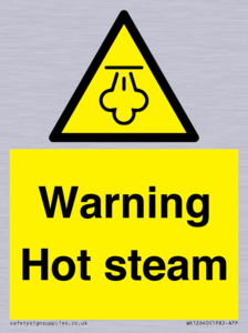 Warning Hot steam